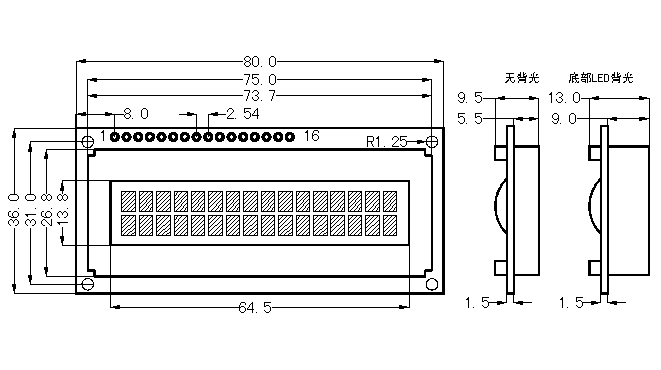 The Diagram of SMC1602A