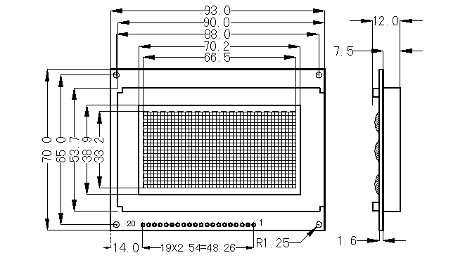 The Diagram of SMG12864A