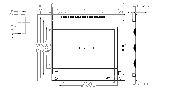 The Diagram of SMG12864D