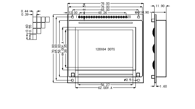 The Diagram of SMG12864D3