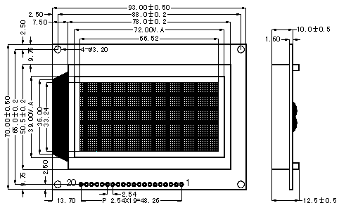 The Diagram of SMG12864G3-ZK