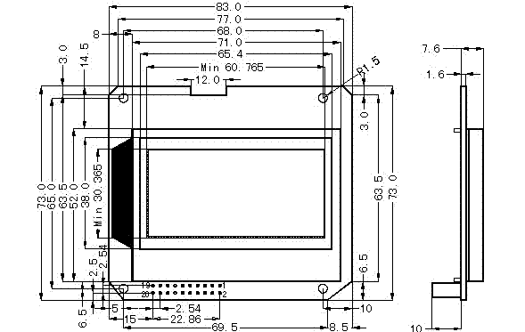 The Diagram of SMG12864T