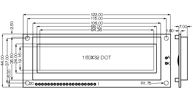 The Diagram of SMG16032D