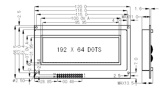 The Diagram of SMG19264E