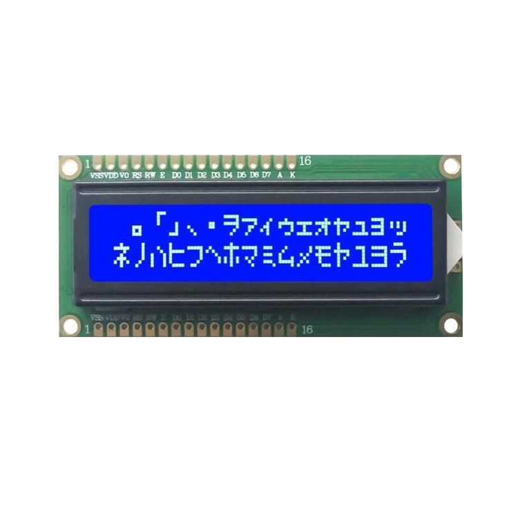 16x2 stn blue parallel lcd module